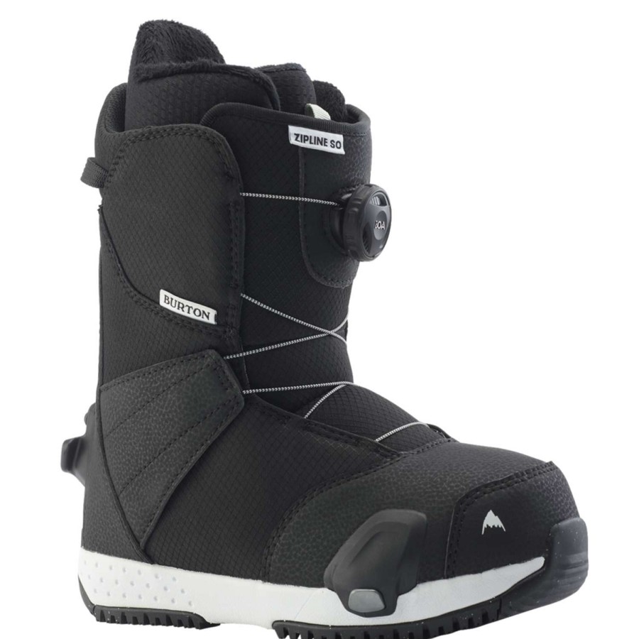 Snow Boots * | Burton Zipline Step On 2023 Kid'S Snowboard Boots Online Black