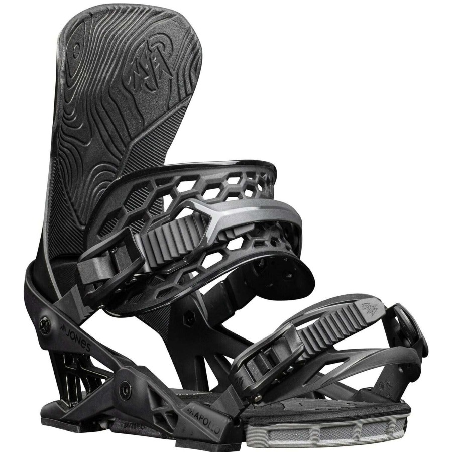 Snow * | Jones Apollo 2023 Men'S Snowboard Bindings Promotion Stealth Black