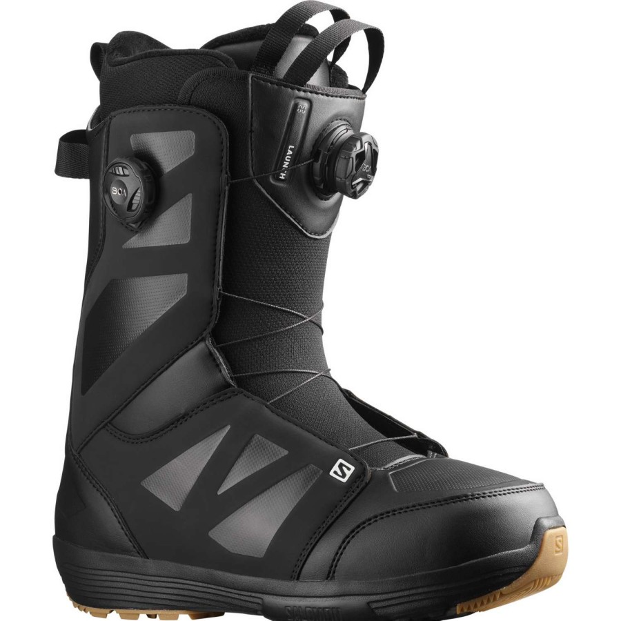 Snow Boots * | Salomon Launch Boa Str8Jkt 2023 Men'S Snowboard Boots Nice Style Black/Black/White