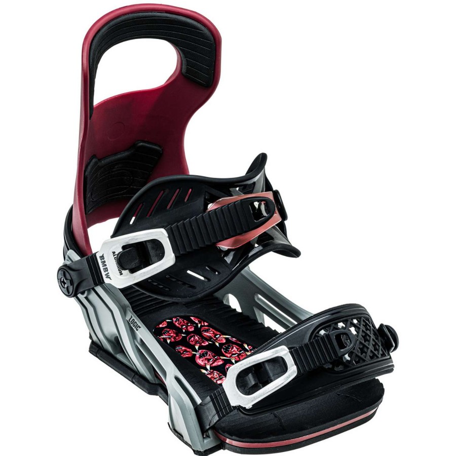 Snow * | Bent Metal Logic 2023 Men'S Snowboard Bindings Uction In Price Red