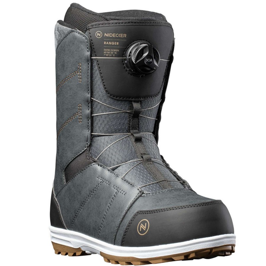 Snow Boots * | Nidecker Ranger 2023 Men'S Snowboard Boots Reduction In Price Gray