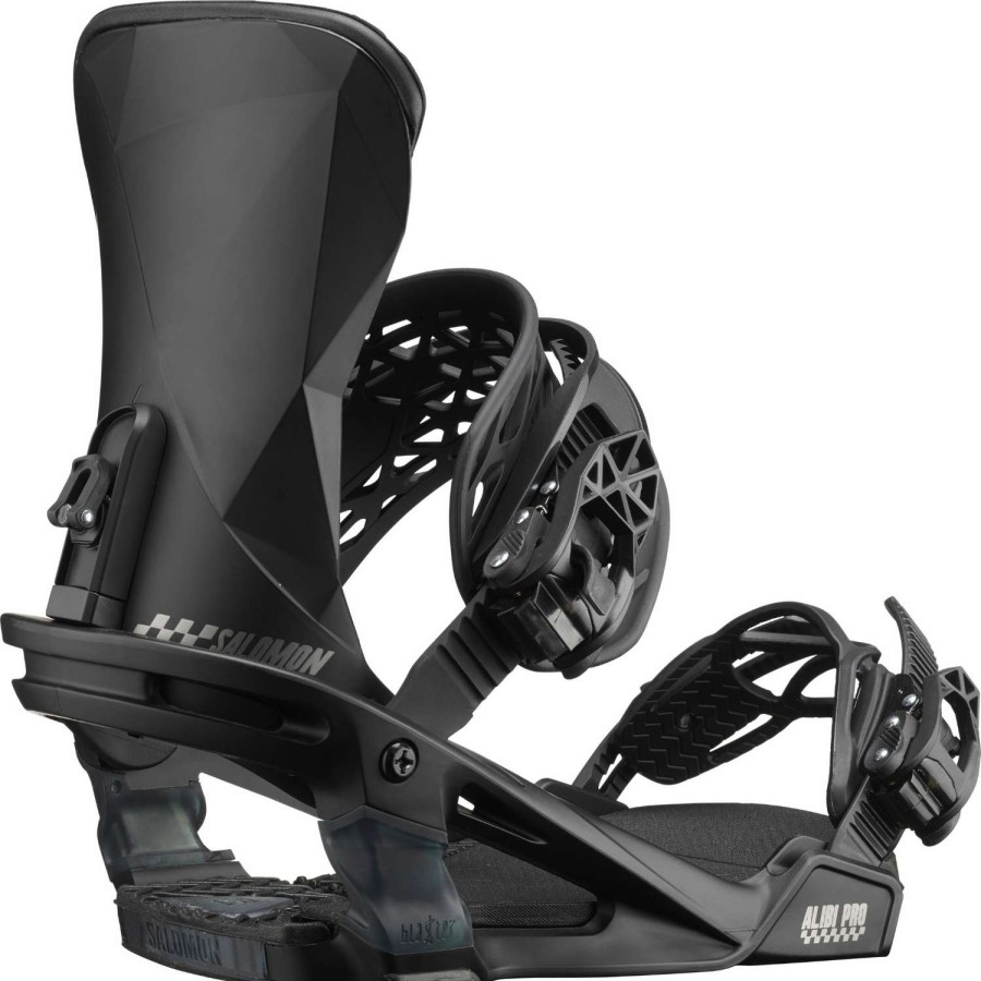 Snow * | Salomon Alibi Pro 2023 Men'S Snowboard Bindings Wholesale Black