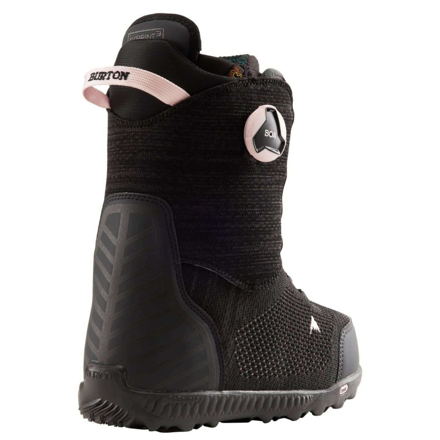 Snowboard * | Burton Ritual Ltd Boa 2022 Women'S Snowboard Boot Trend Model Dark Gray/Pink