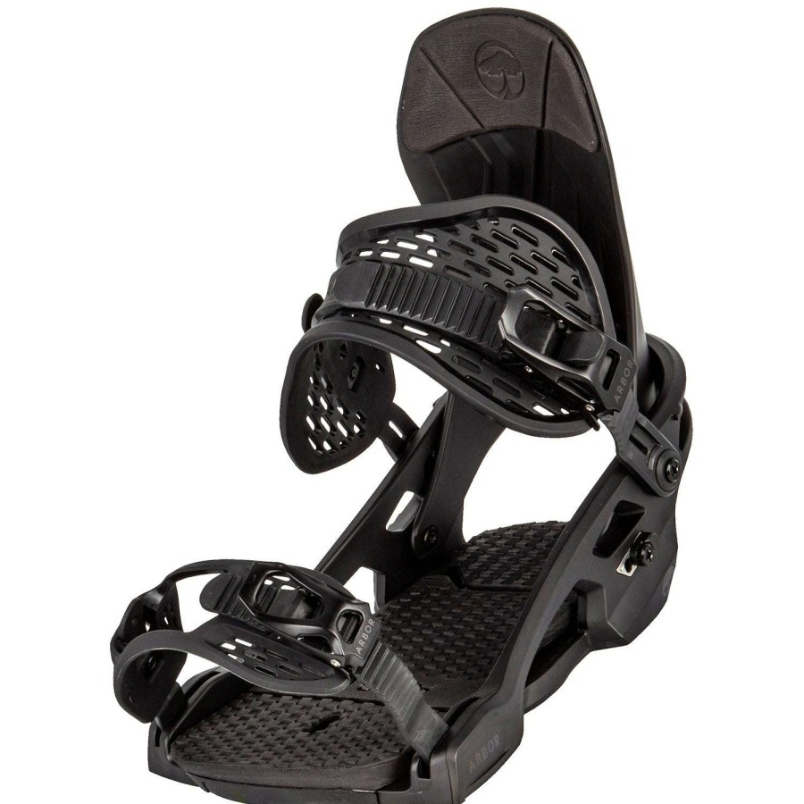 Snow * | Arbor Spruce 2023 Men'S Snowboard Bindings Fire Sale Black