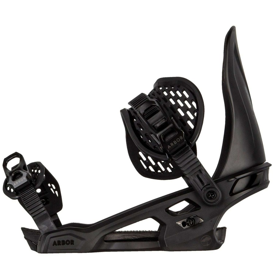 Snow * | Arbor Spruce 2023 Men'S Snowboard Bindings Fire Sale Black