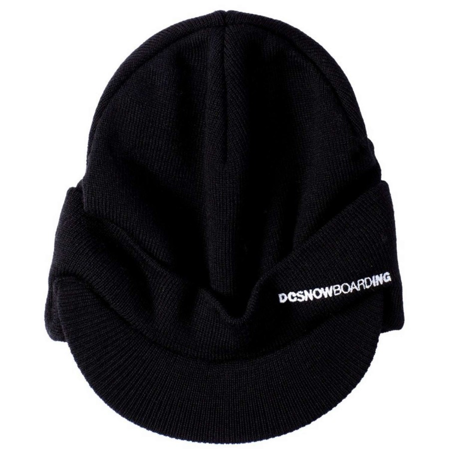 Snow * | Dc Marquee Visor Beanie Excellent Black (Kvj0)