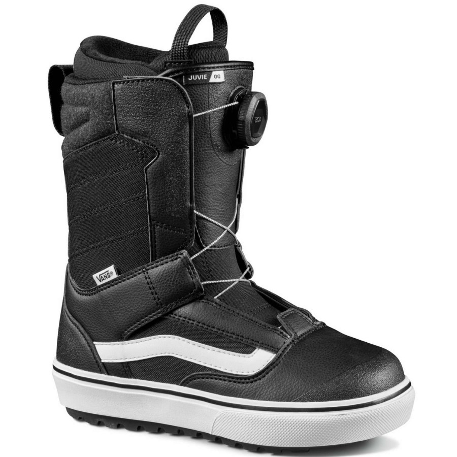 Snow Boots * | Vans Juvie Og 2023 Youth Snowboard Boots Fire Sale Black/White