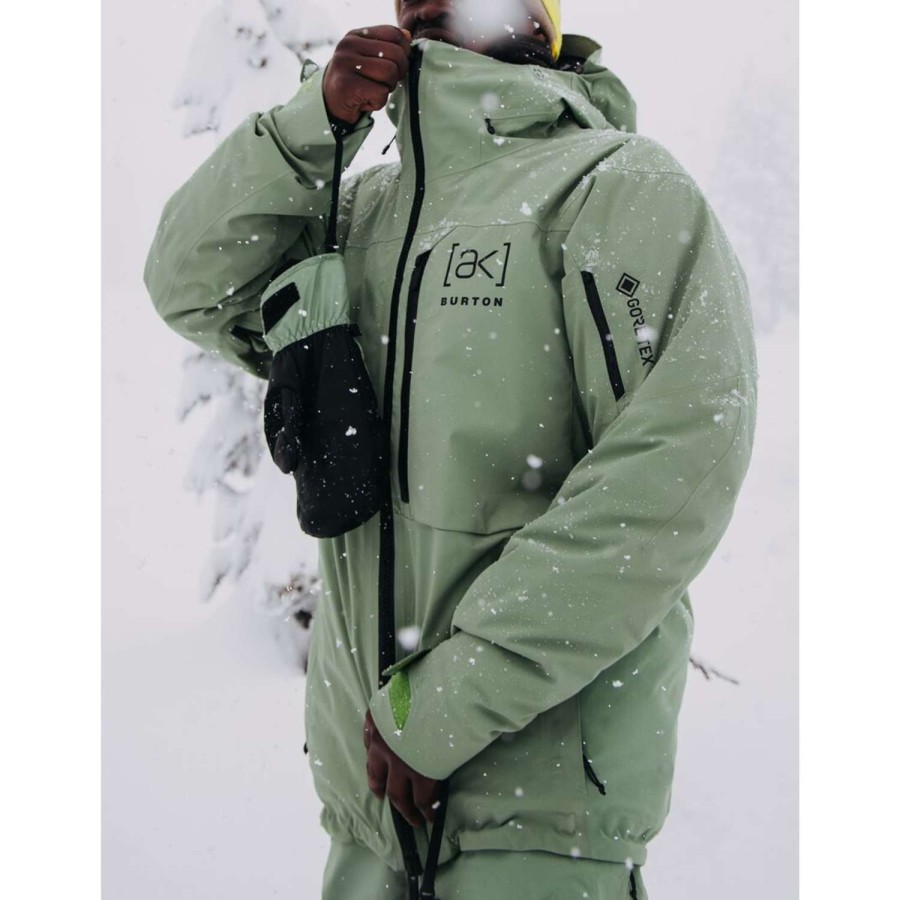 Snowboard * | Burton Ak Gore-Tex Helitack Stretch Jacket 2023 Men'S Snowboard Jacket Promotions Hedge Green