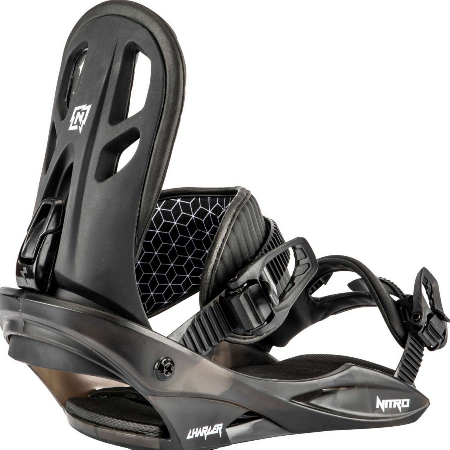 Snow * | Nitro Charger 2023 Youth Snowboard Bindings Typical Style Black