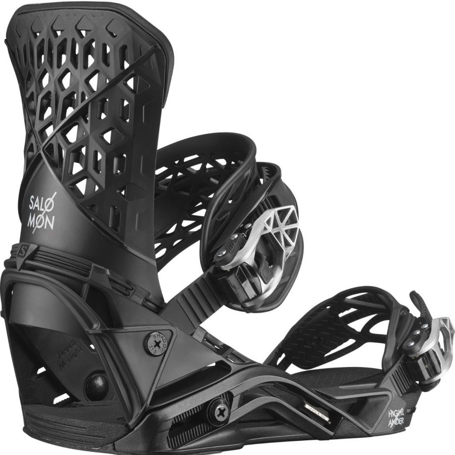 Snow * | Salomon Highlander 2023 Men'S Snowboard Bindings Classical Style Black