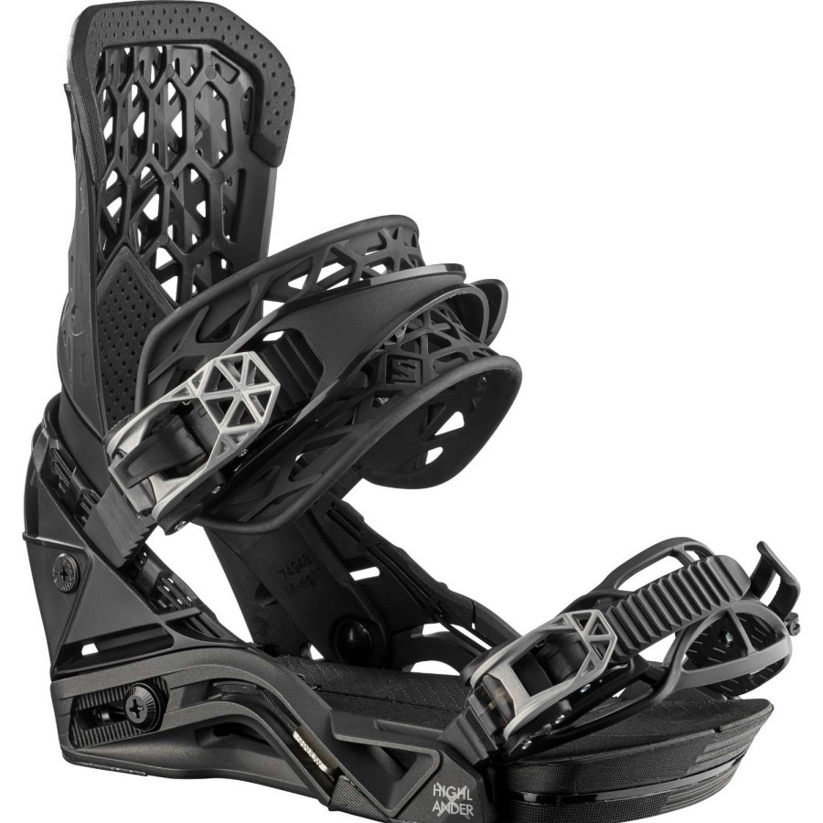 Snow * | Salomon Highlander 2023 Men'S Snowboard Bindings Classical Style Black