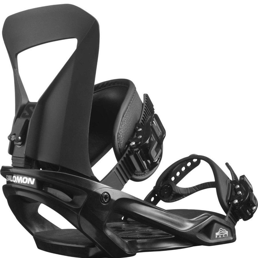 Snow * | Salomon Pact 2023 Men'S Snowboard Bindings Original Model Black