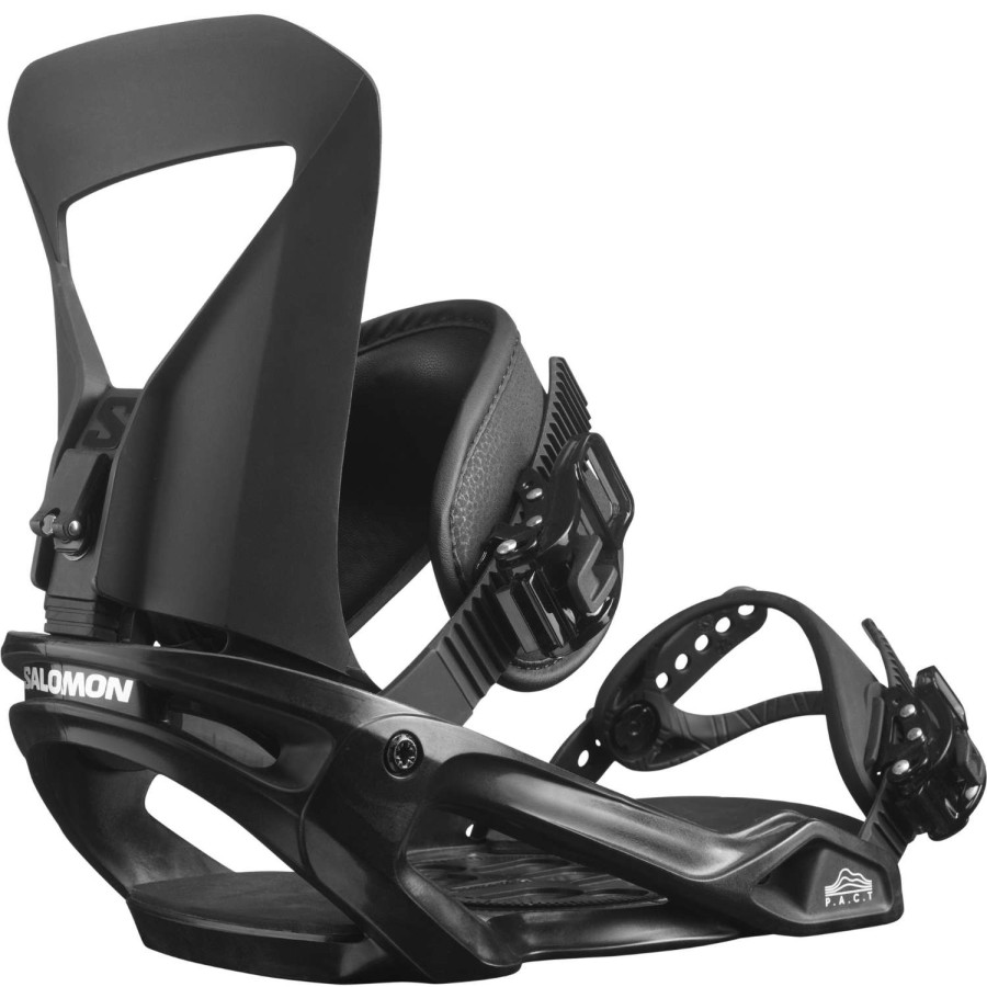 Snow * | Salomon Pact 2023 Men'S Snowboard Bindings Original Model Black