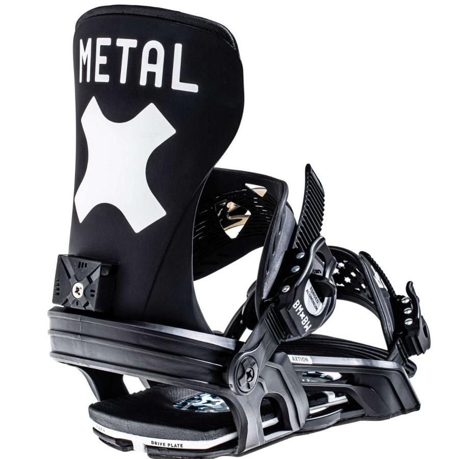 Snow * | Bent Metal Axtion 2023 Men'S Snowboard Bindings Exceptional Design Black