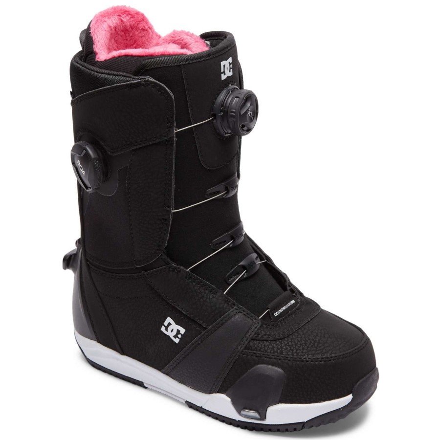 Snow Boots * | Dc Lotus Step On 2023 Women'S Snowboard Boots New Arrivals Black/White/Black