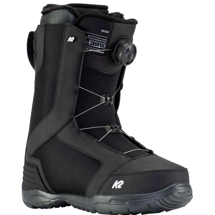 Snow Boots * | K2 Rosko 2023 Men'S Snowboard Boots Exactly Discount Black