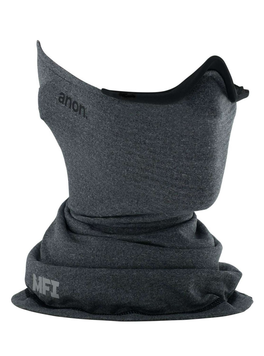 Snow * | Anon Mfi Wool Neckwarmer 2022 Online Gray