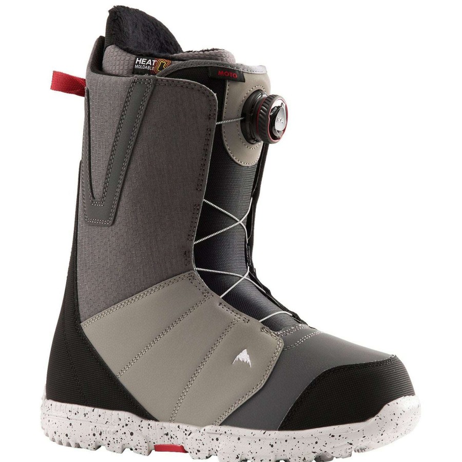 Snow Boots * | Burton Moto Boa 2022 Men'S Snowboard Boots 100% Guarantee Gray